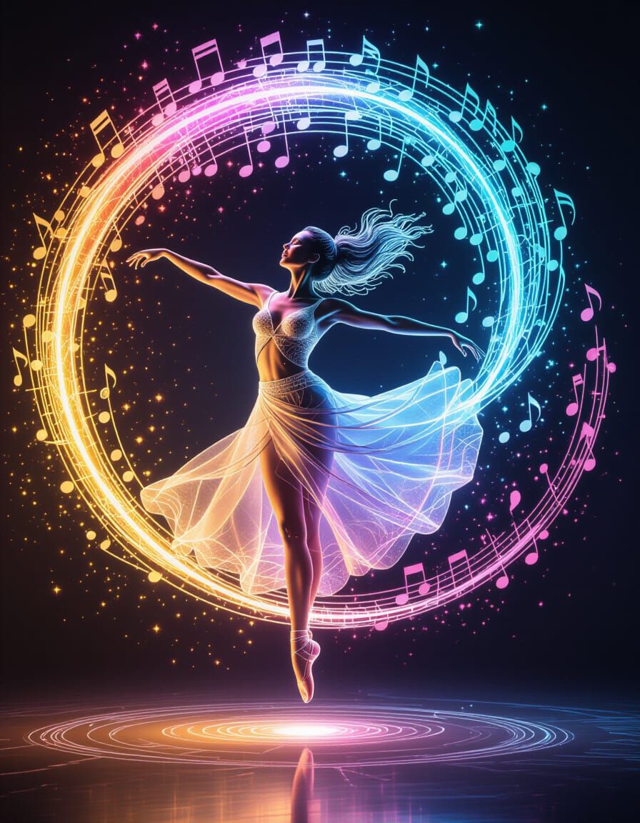 Celestial Ballet of Wire, Light and Energy