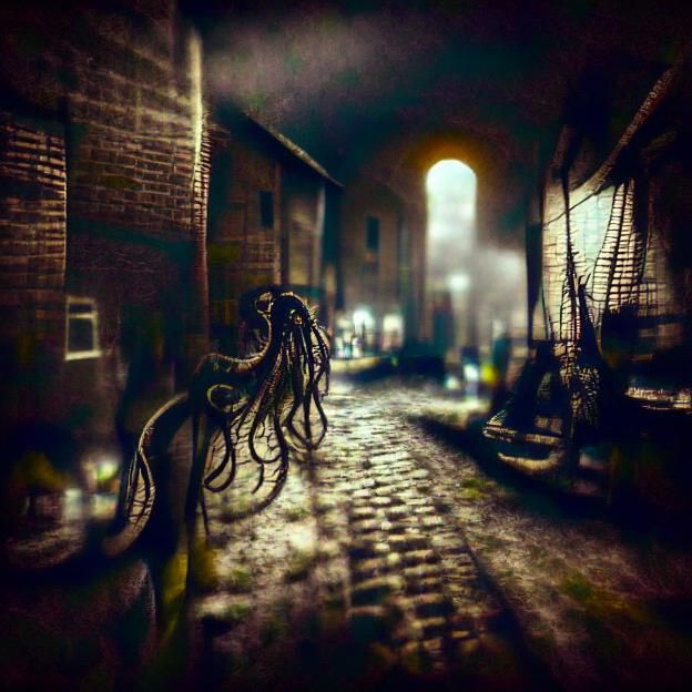 Forgotten Town: Dim Alleyways and Discarded Dreams