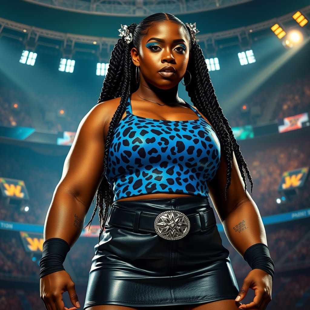 Powerful Wrestler in Fantastical Arena, Concept Art