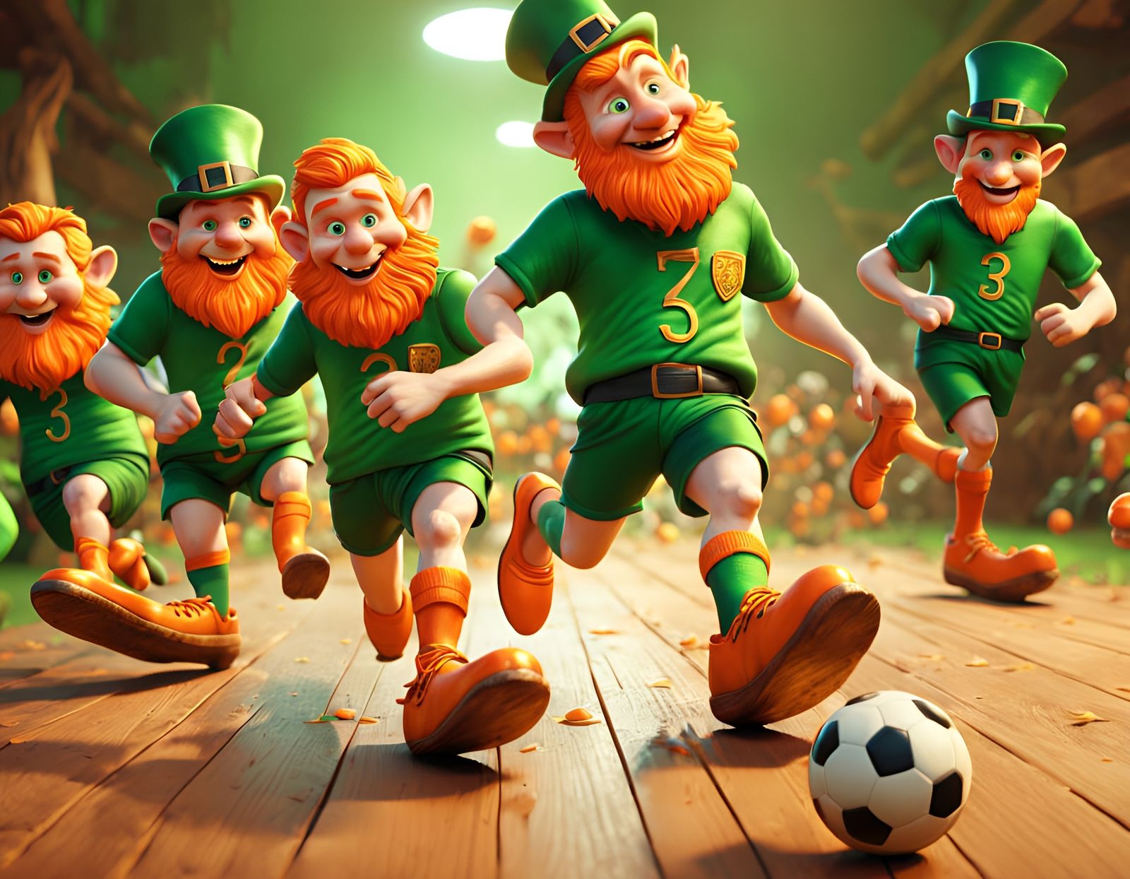 Leprechauns vs Dutch in World Cup Game