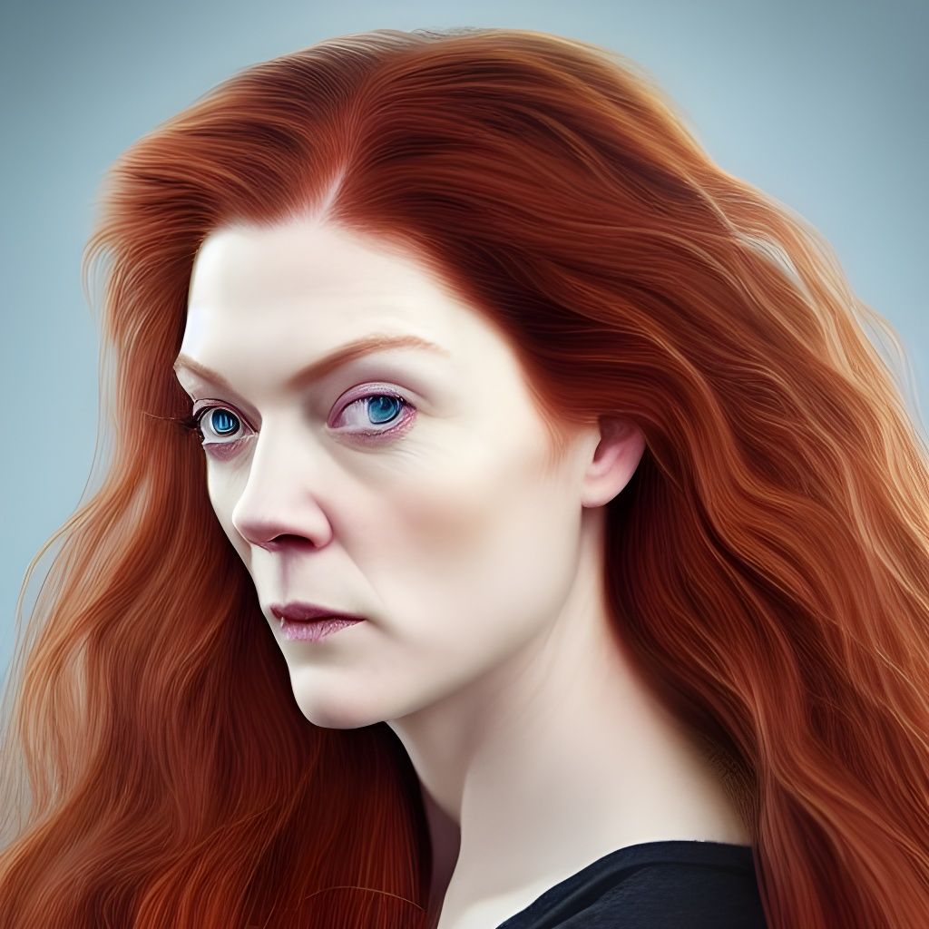 Hyperrealistic Portrait of an Elegant Woman