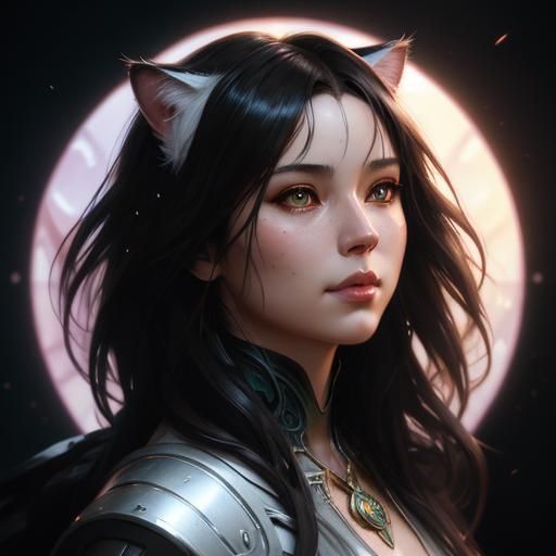 Hyperdetailed Cats Portrait in Digital Art