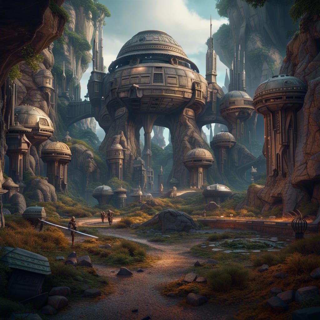Star Wars Fantasy World: Detailed Matte Painting