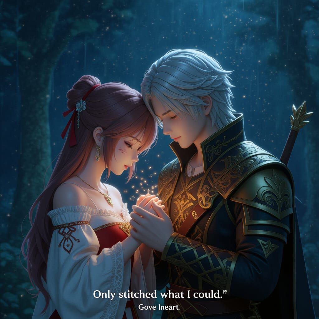 Magical Realism Scene of Solitude and Cosmic Wonder