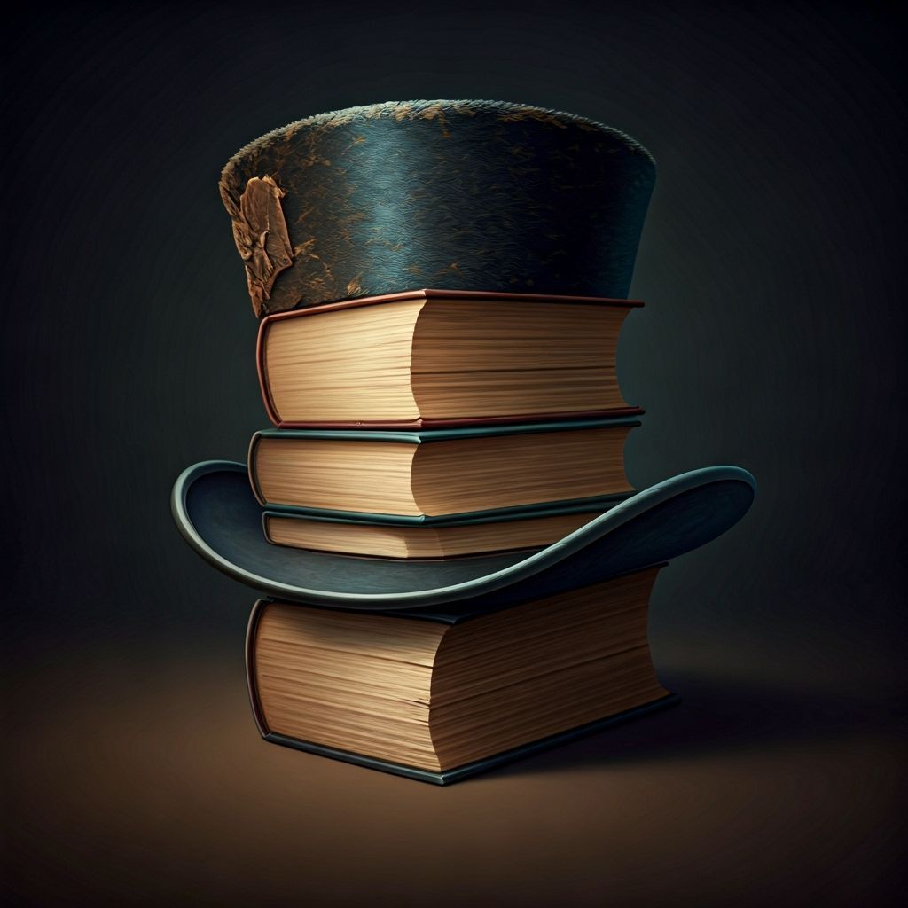 Dapper Top Hat Crafted From Antique Books