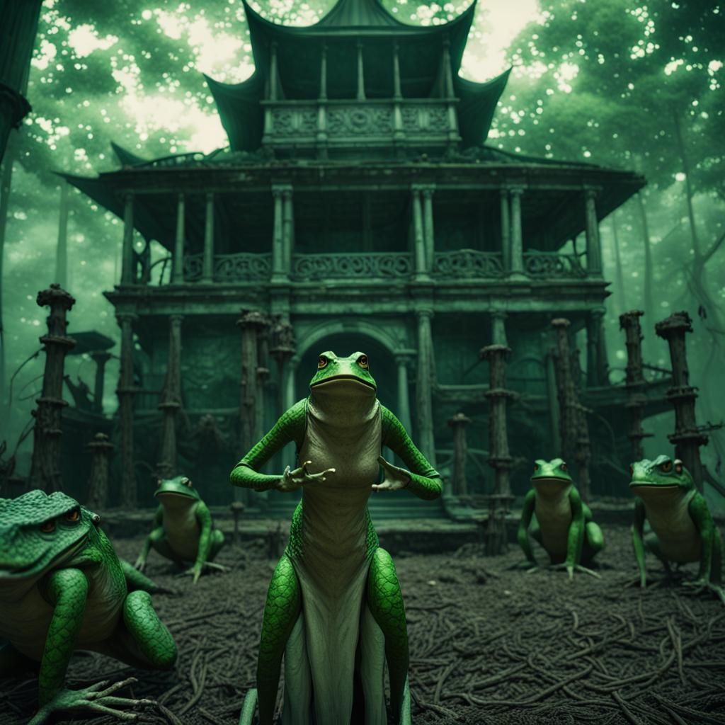 Epic Temple of the Frog Cinematic Film Still