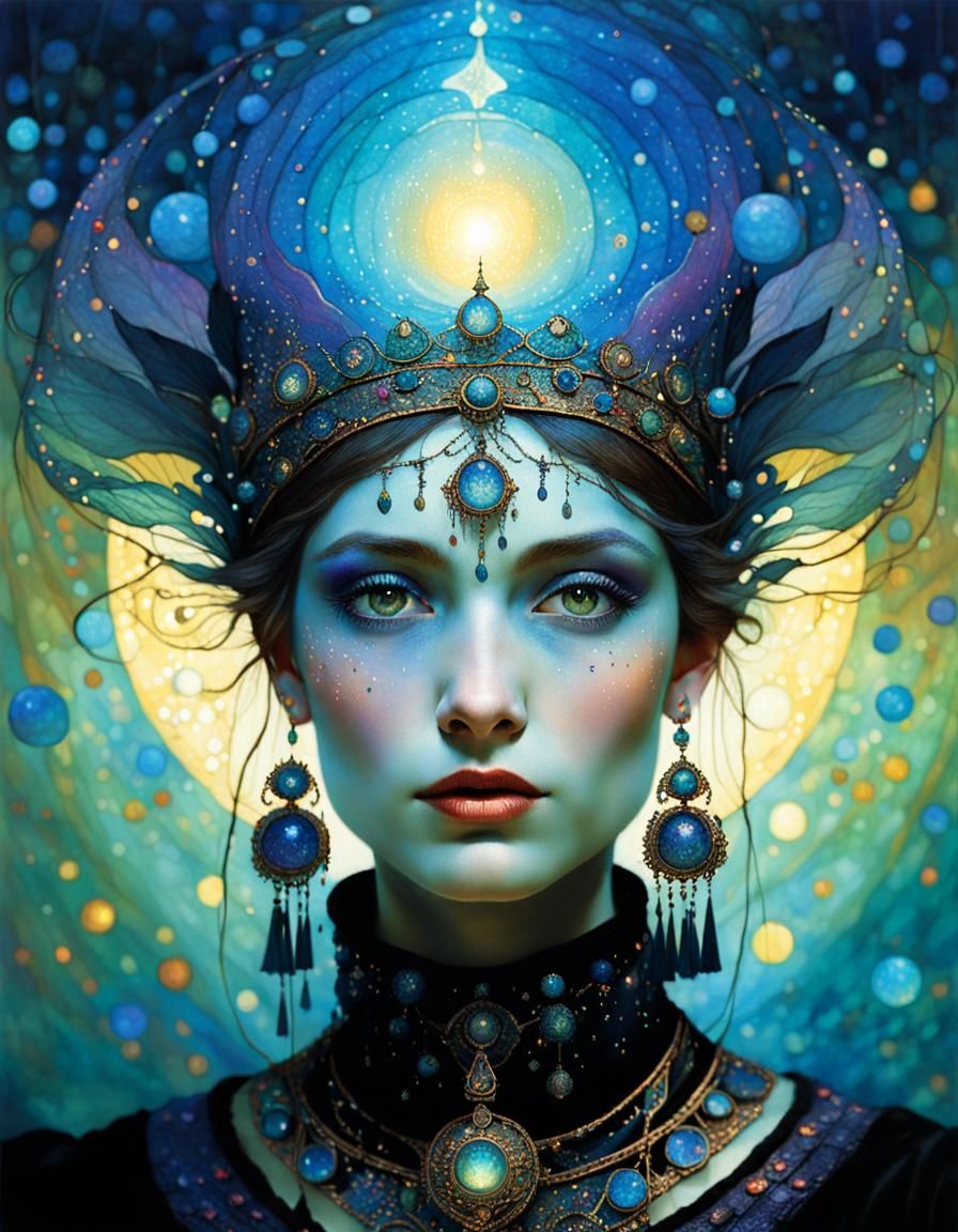 Ethereal Fairy Queen in Nacreous Light