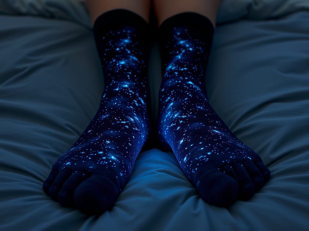 Starry Night Socks: Dreamlike 4K Digital Art