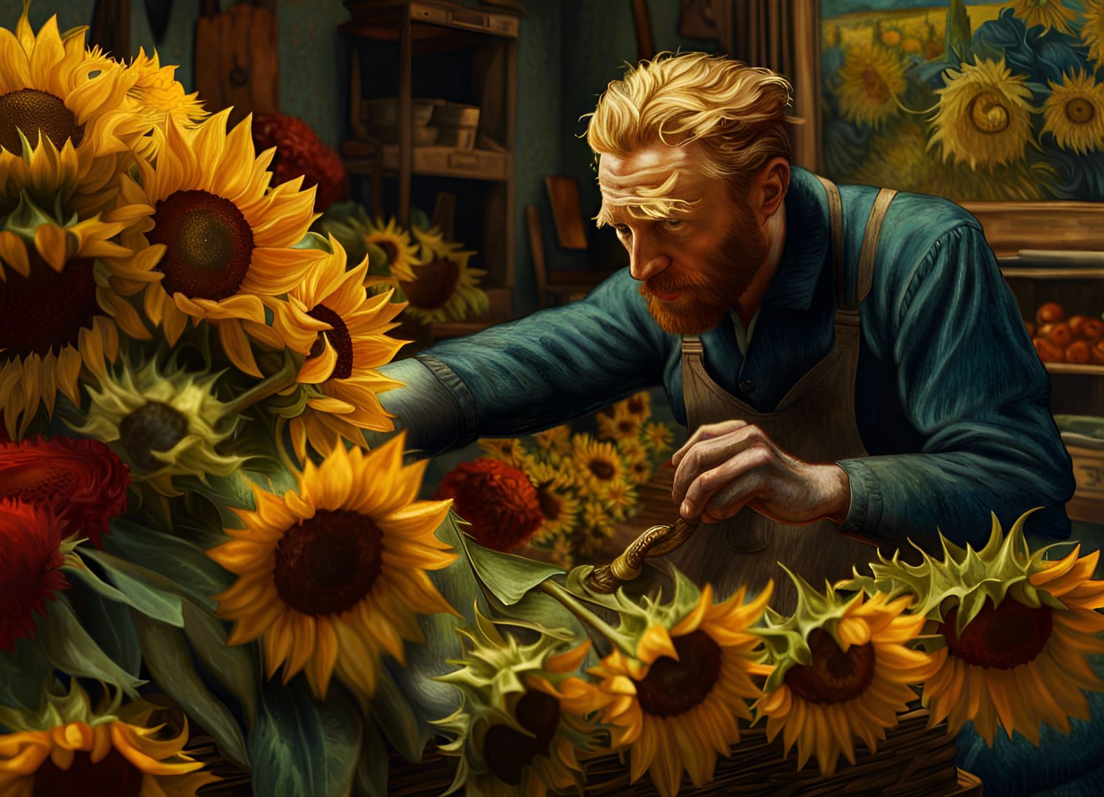 Vincent van Gogh Working as a Florist
