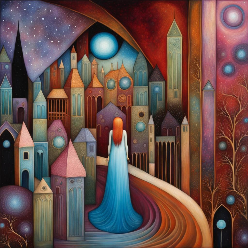 Dreamlike Bird in Surreal Pastel Art Style