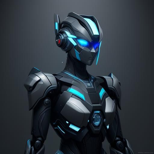 Futuristic Robot in Laboratory: Matte Painting, Unreal Engin...