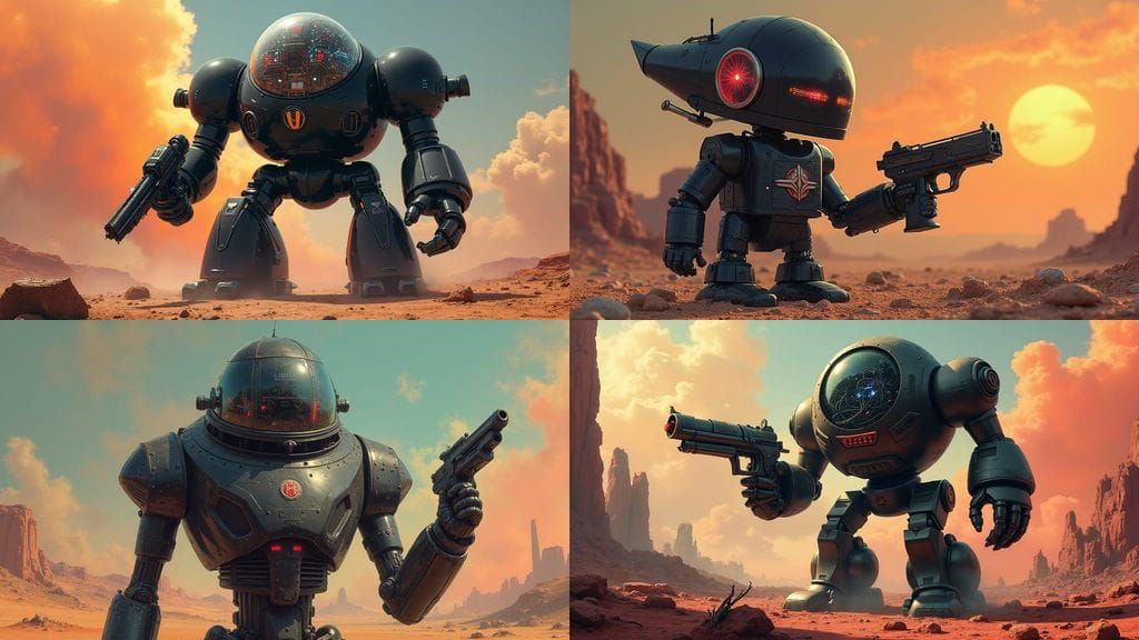 Aggressive Robby The Robot as Cyberpunk War Machine