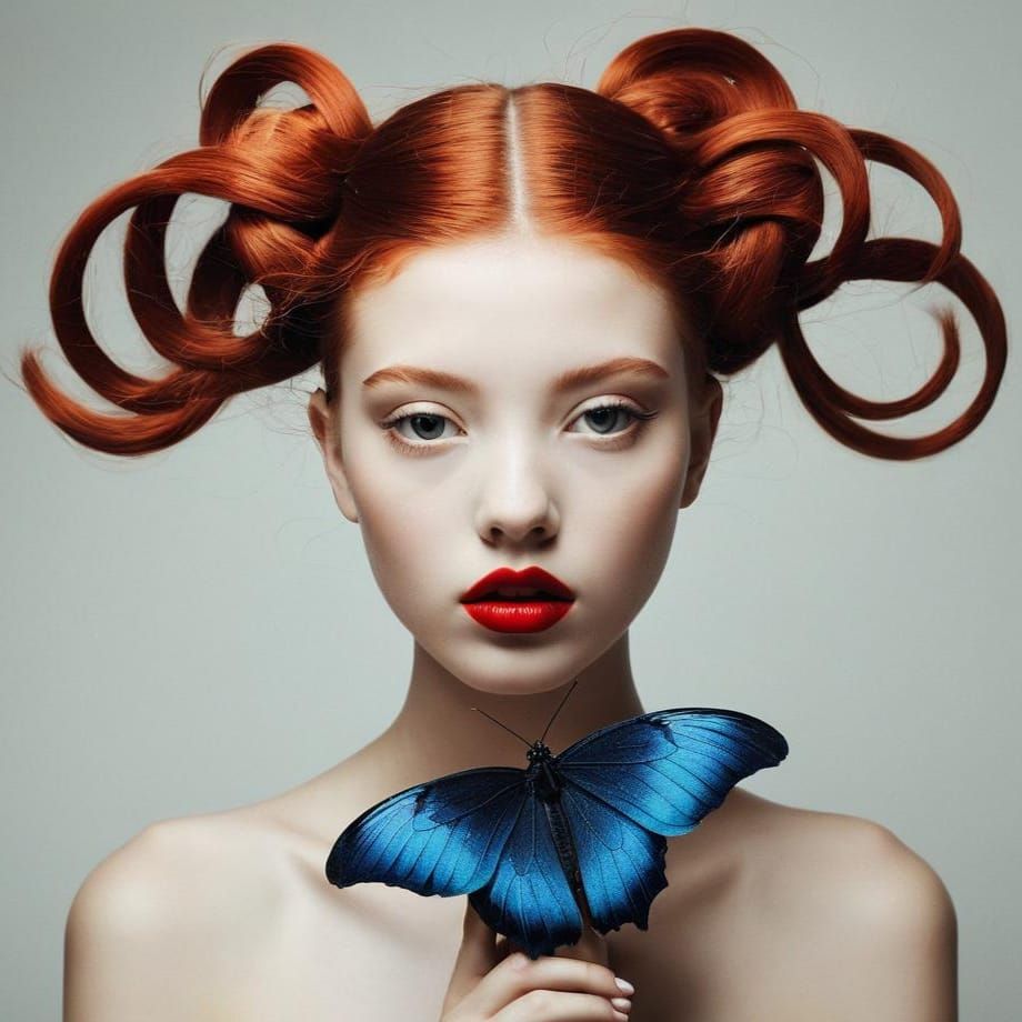 Ethereal Portrait in Flora Borsi Style