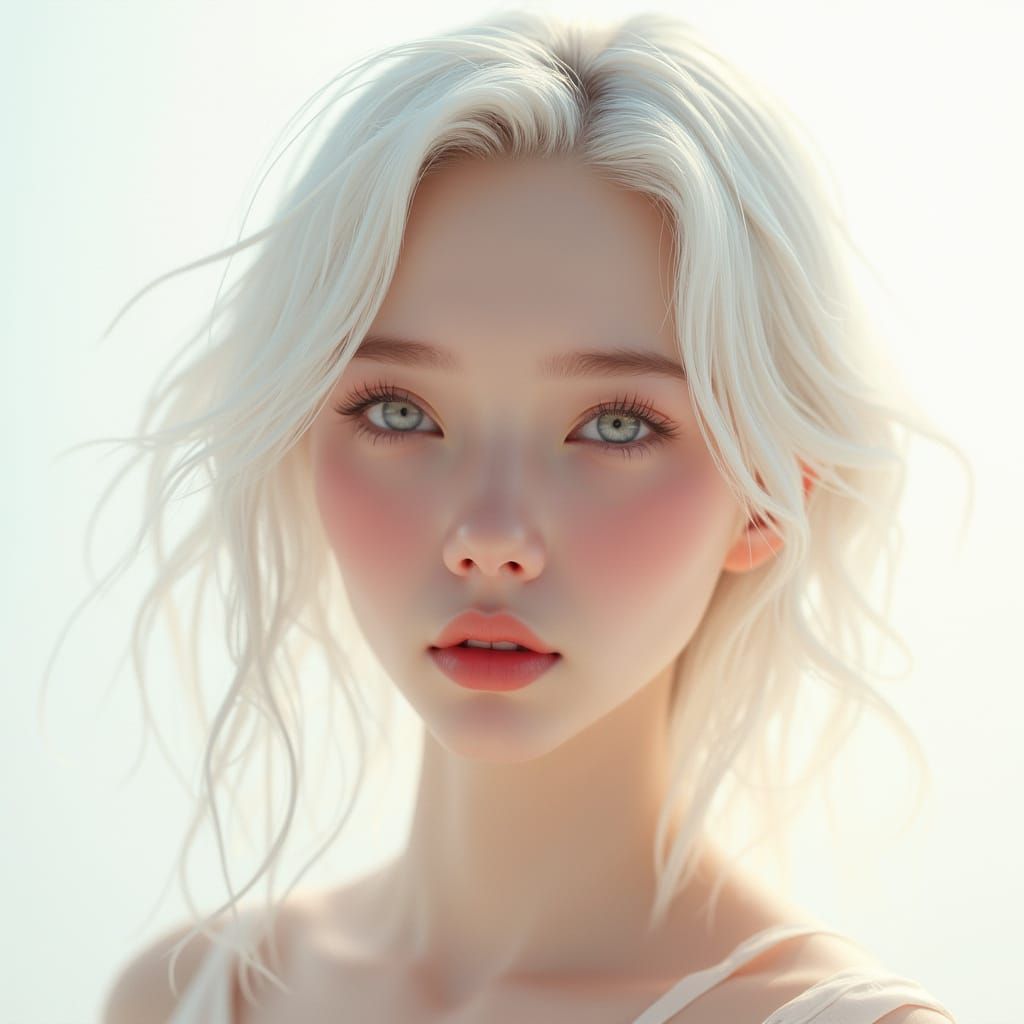 Ethereal Beauty in Art Nouveau Style