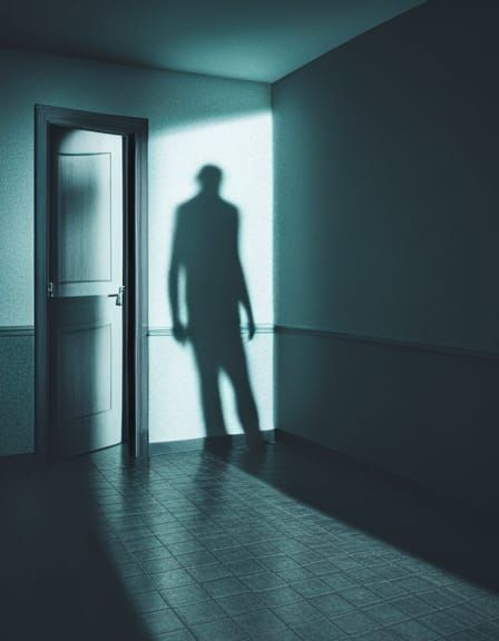 sinister shadowy figure