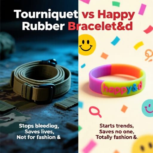 Tourniquet vs Happy Bracelet: A Humorous Comparison