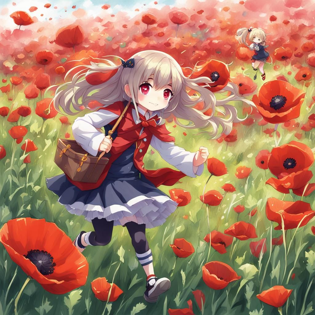 Anime Style Poppy Playtime Illustration