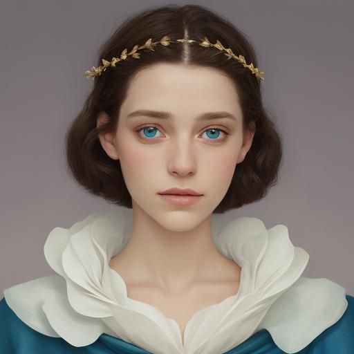 Ethereal Elfic Portrait Generated by AI