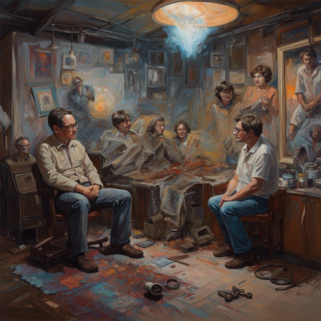 Ed Kemper Portrait in Horror Zombiecore Style