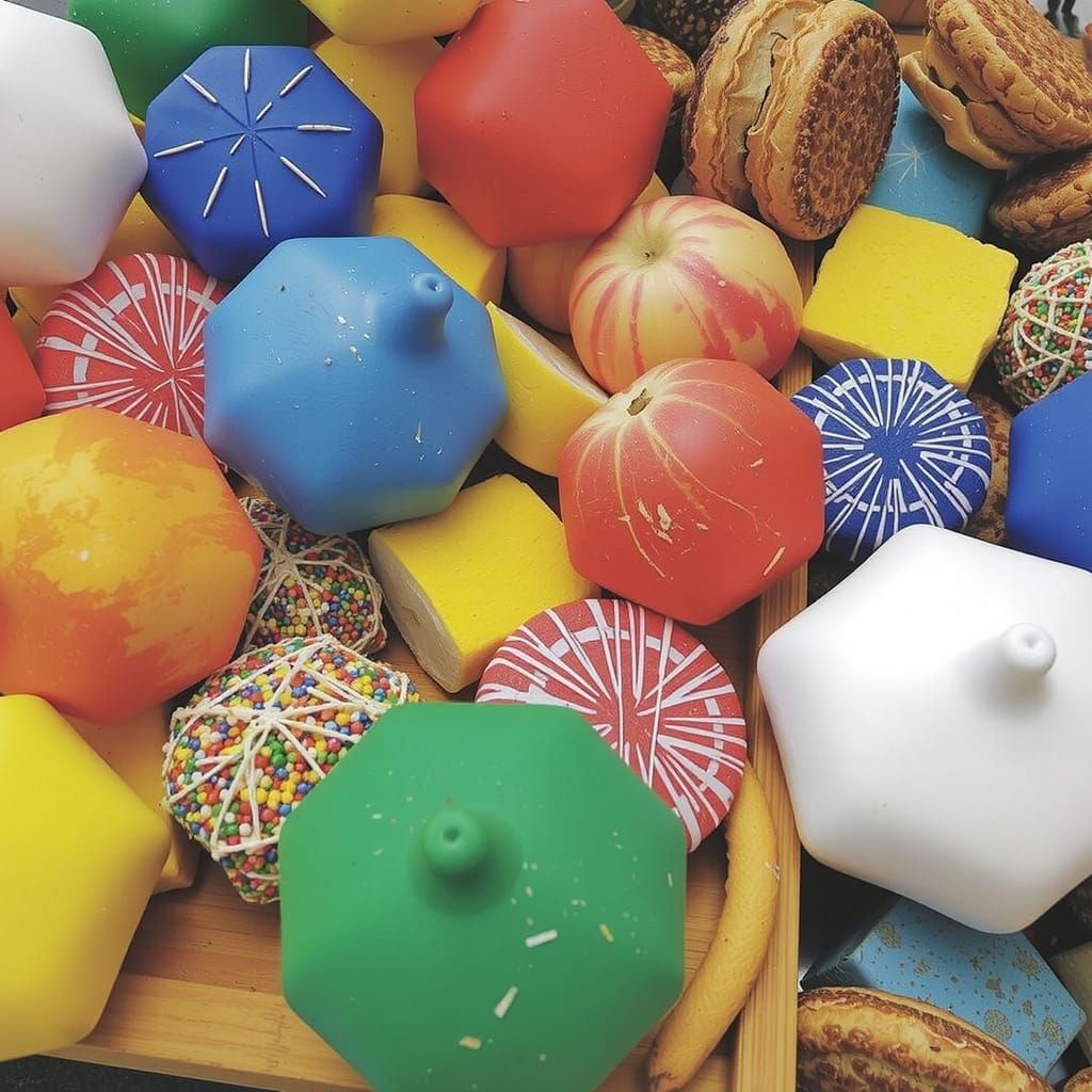 Whimsical Mosaic of Colors and Shapes