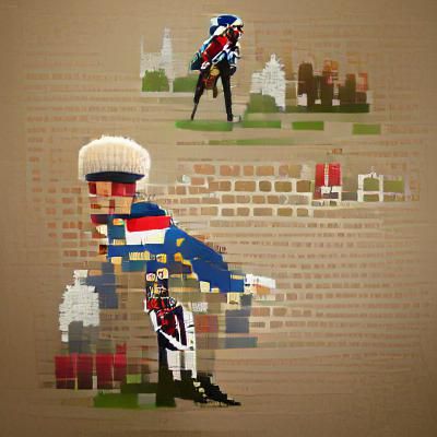 Napoleonic Soldier in Pixel Art Style