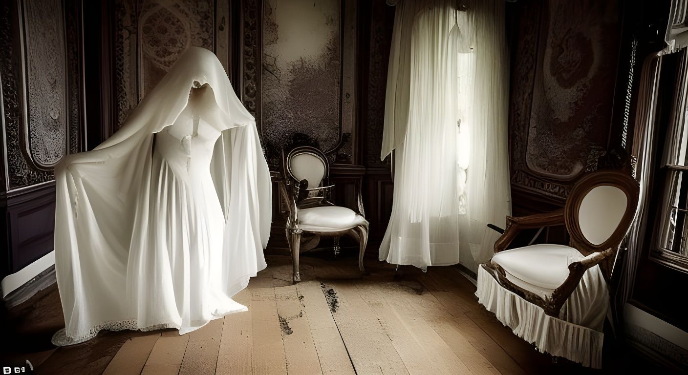 Ghostly Figures Wander Abandoned Victorian Mansion