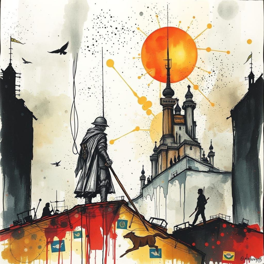 Faithful of the Warmaster in Magical Artist Style