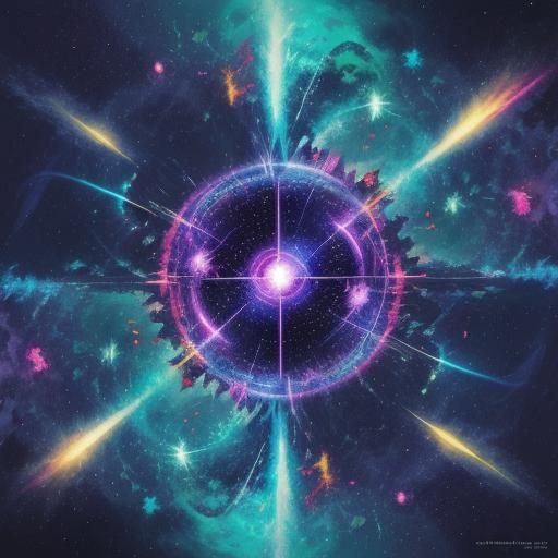 Interdimensional Scene in Anime Style