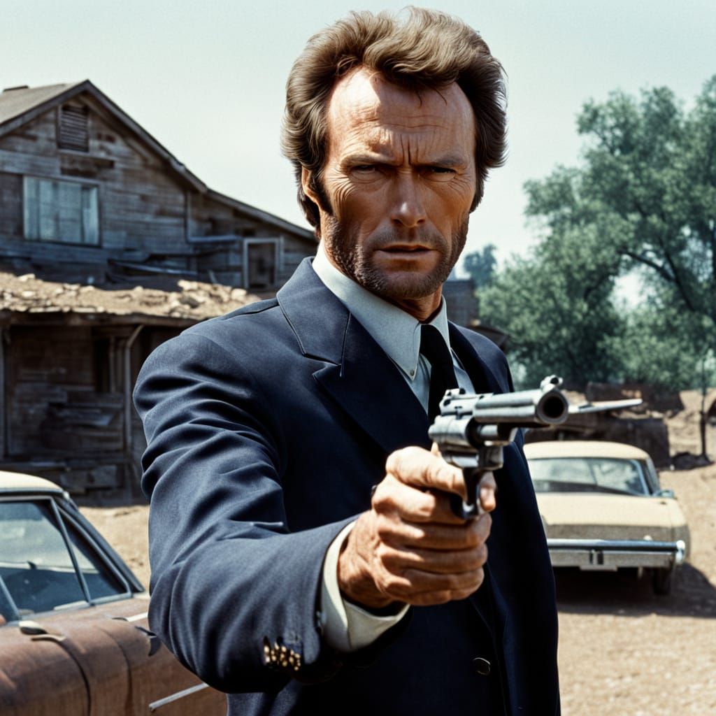 Clint Eastwood as Dirty Harry