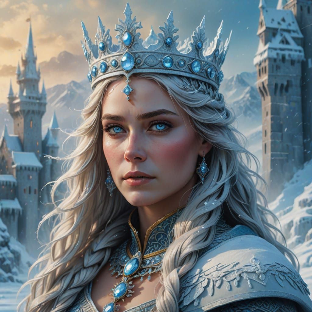 Queen Fria of the ice kingdom of Frigia