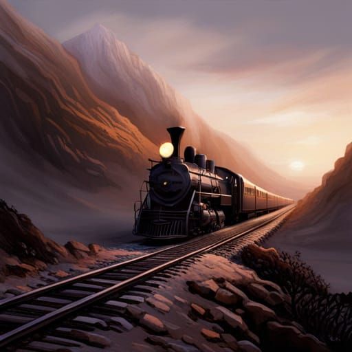 Ghost Train on Misty Mountain Pass