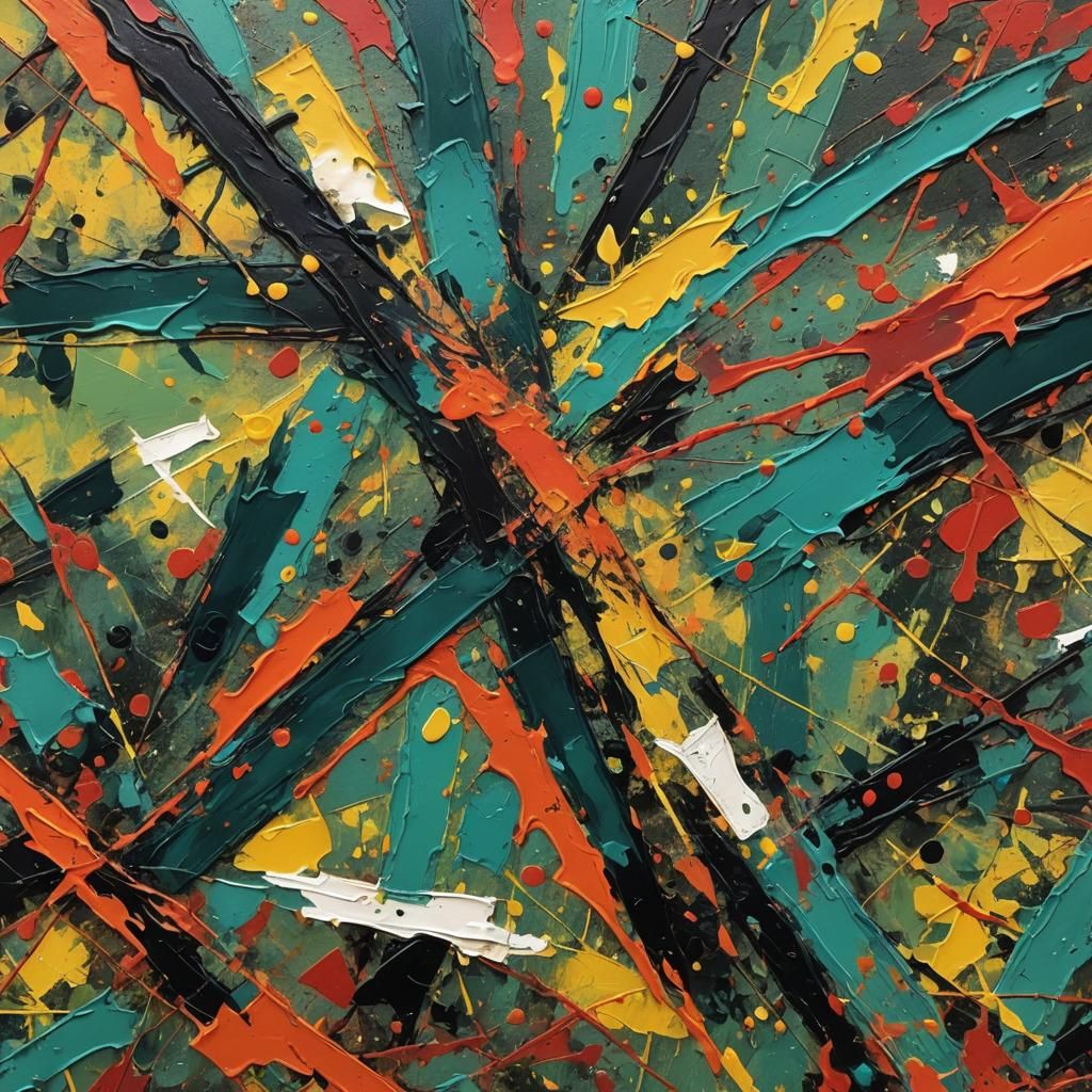 Abstract Art: Havoc Reigns in Complementary Colors
