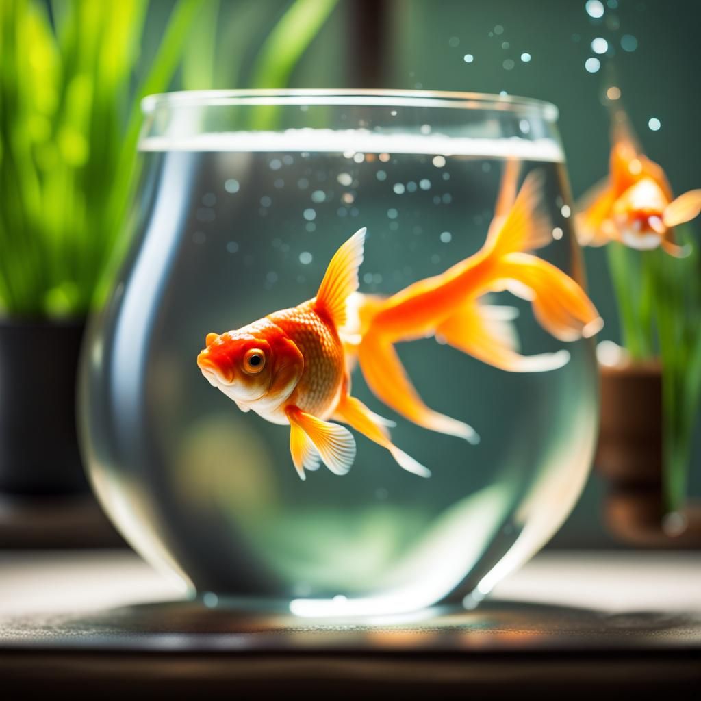 Goldfish in Bowl: Professional Photography