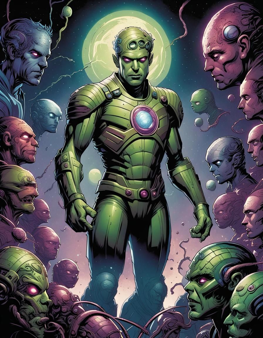 Brainiac Comic Book Art by Mark Brooks and Dan Mumford