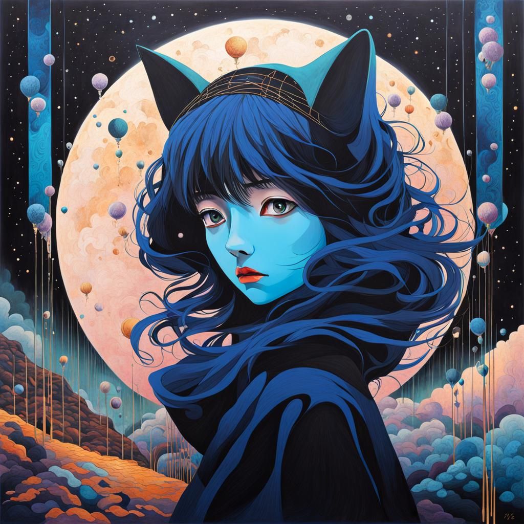 Surreal Anime Dreamscape Exploring Identity