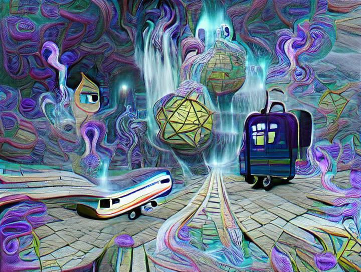 Interdimensional Travel AI Art