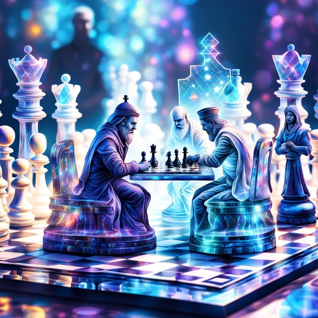 Holographic Chess Game in Astral Cosmic Style