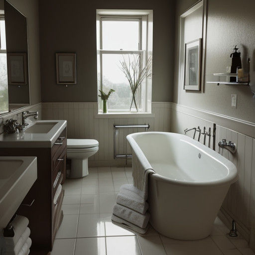 Bathroom Scene in a Moment of Introspection