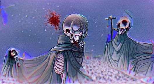 Ethereal Figures in the Realm of Death