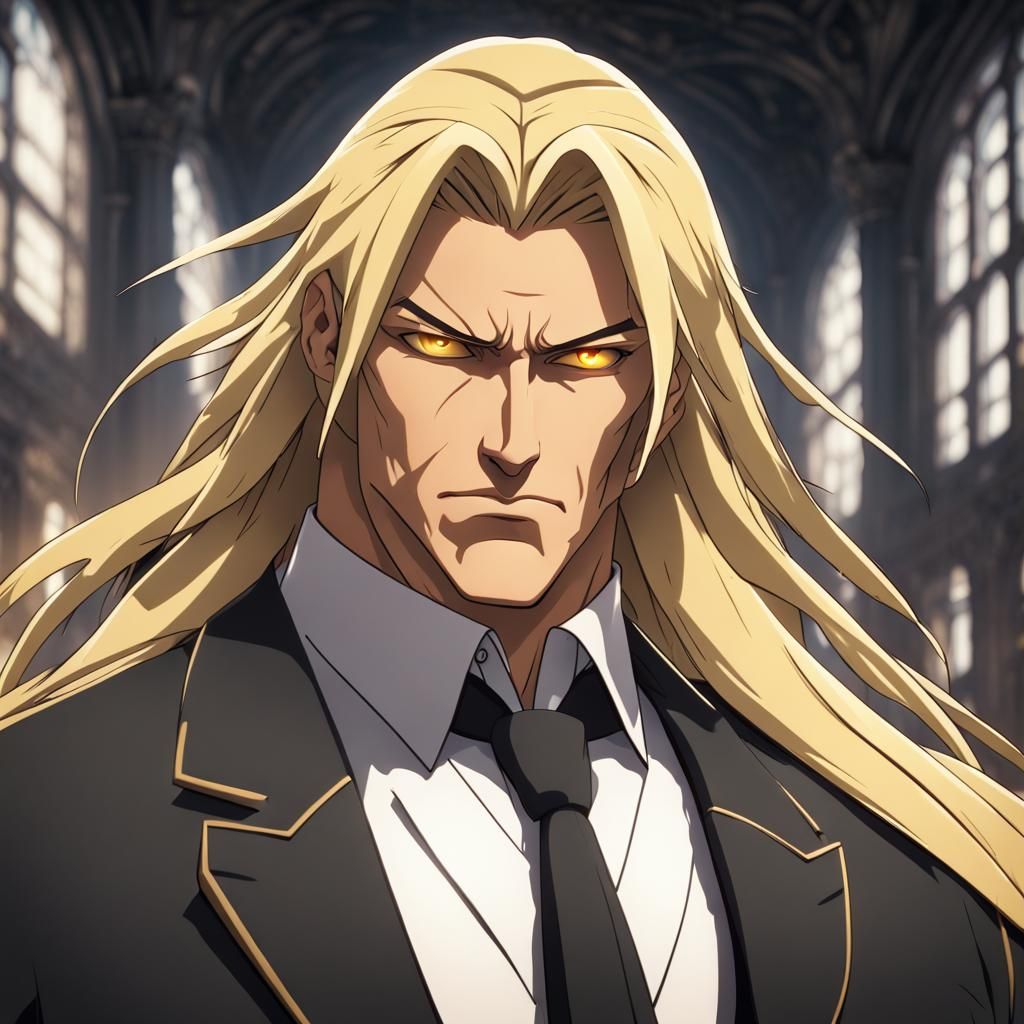 Handsome Mafia Boss in 3D Anime Style