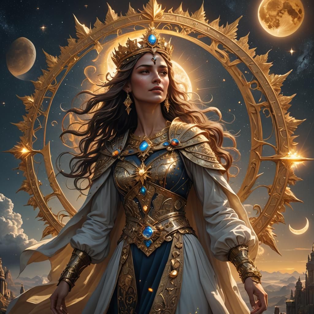 Woman Clothed in Sun: Fantasy Concept Art