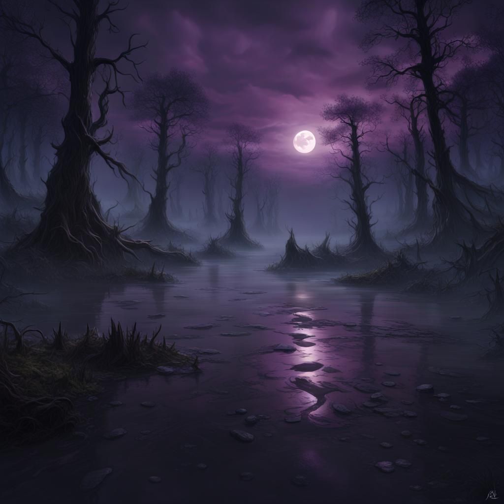 Undead Rising from Foggy Erie Swamp