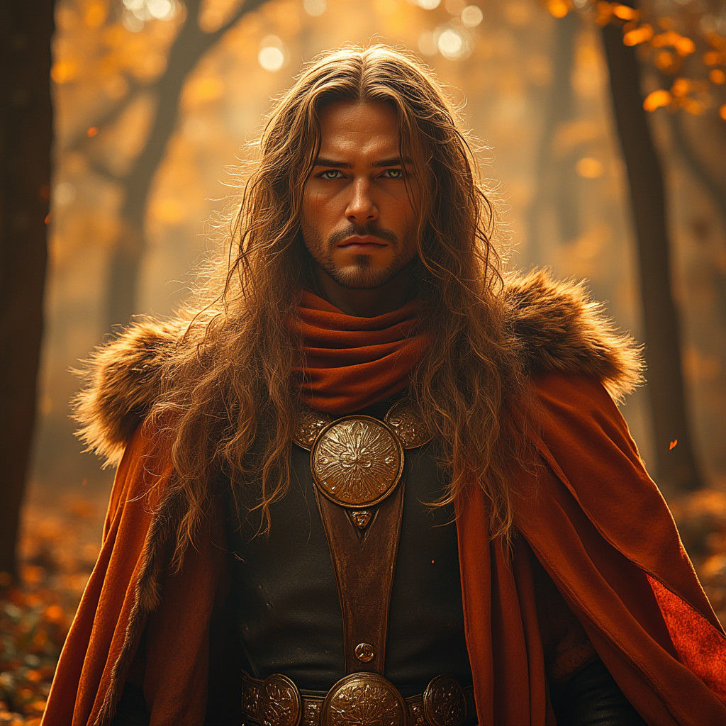 Dramatic Male Vocalist in Autumnal 80s Style