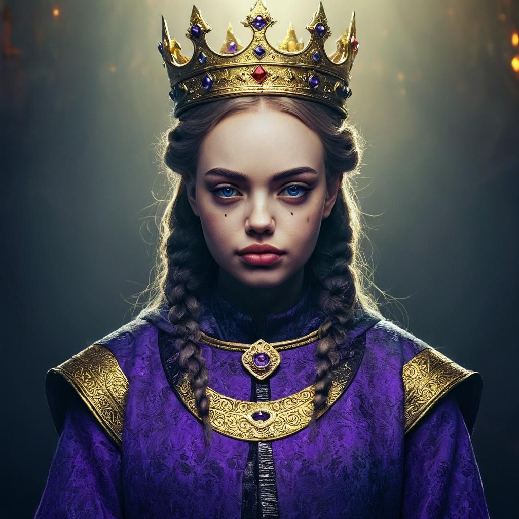 Fantasy Royal in Dark Academia Style