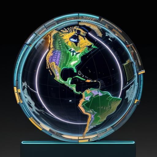 Vibrant Retail Concept Art in Modern Store