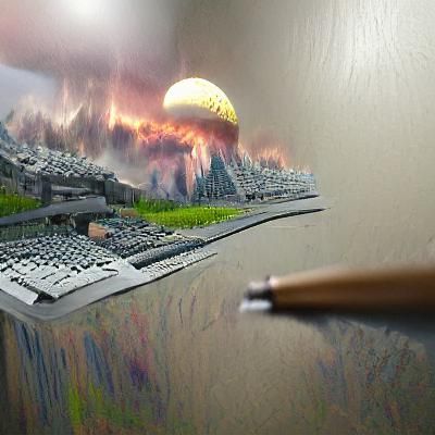 Detailed Matte Painting Illustration