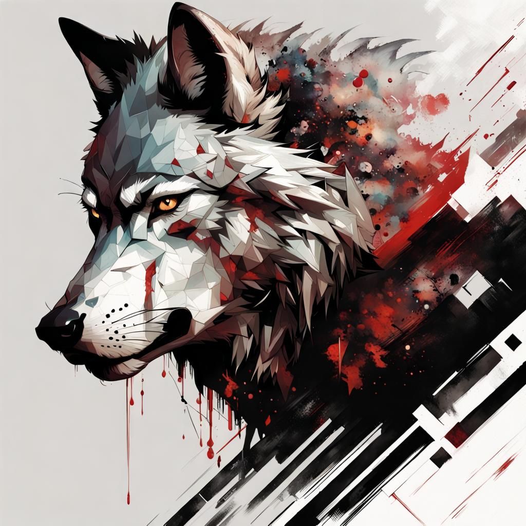 Wolf Inspired by Codex Seraphinianus