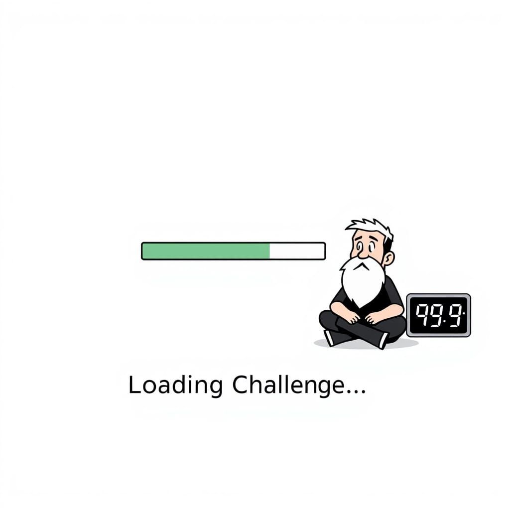 Cartoon Character Waits Indefinitely for Loading to Finish i...