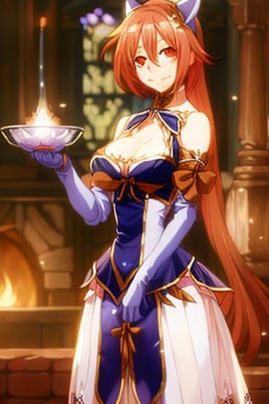 Fox Maid in Cozy Cafe: Anime Illustration