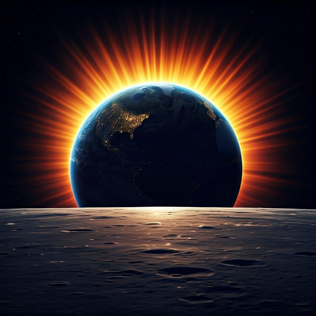 Earth Eclipsing Sun: Dramatic Astrophotography